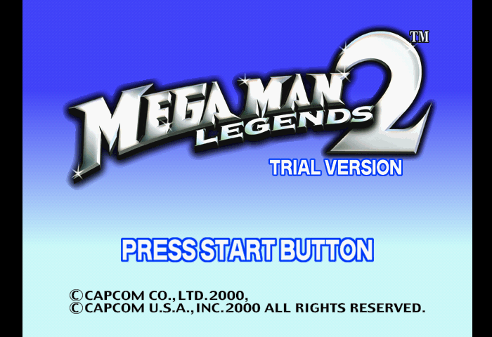 Mega Man Legends 2 (Demo) Title Screen